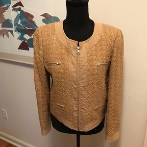 J Crew  Cropped Tweed Jacket Wool Blend Size 8